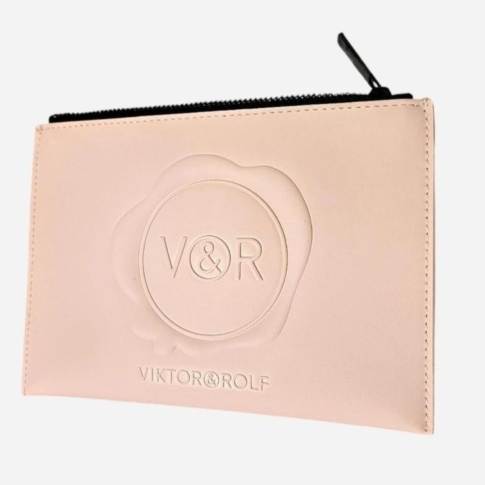 Viktor & Rolf Blush Pink Embossed Cosmetic Bag